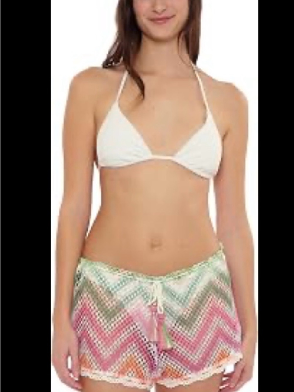 Isabella Rose Coastal Dream beach swimwear cover-up shorts.  NWT  SZ M